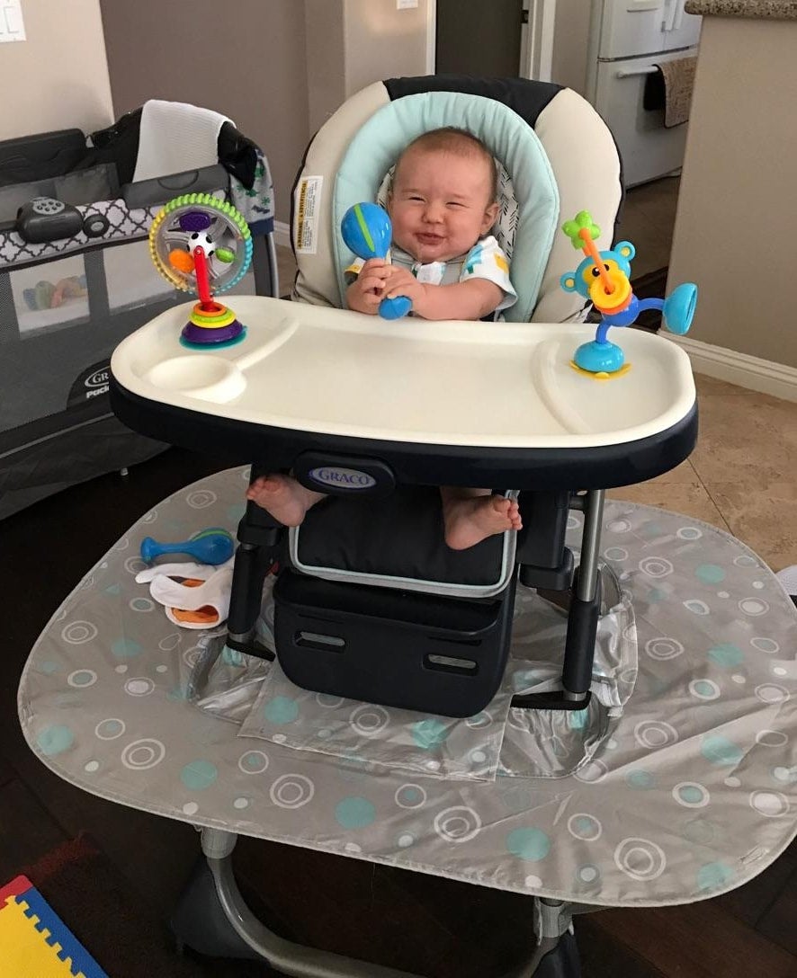Kidz Katch High Chair Food and Mess Catcher Accessory. Take your high chair splash mat to the next level. Kid z Katch